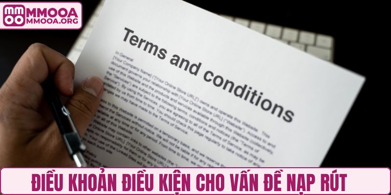 Điều khoản điều kiện cho vấn đề nạp rút