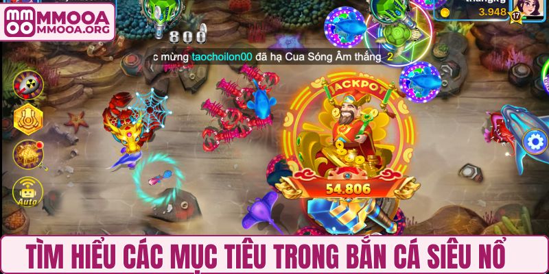 Tìm hiểu các mục tiêu săn bắt trong bắn cá siêu nổ